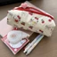 hellokitty anh đào màu đỏ dễ thương vải bút chì túi văn phòng phẩm giá trị cao công suất lớn dây k