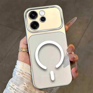 Ốp Lưng Cho OPPO Reno 15 Reno 15 Pro Reno 15F Reno 15C 5G Màu Cao Cấp Mới Mẫu Lưng Silicon Mờ Cửa Sổ Lớn Vỏ Điện Thoại Thẩm Mỹ Vòng Hút Từ Tính Thiết Kế Mới