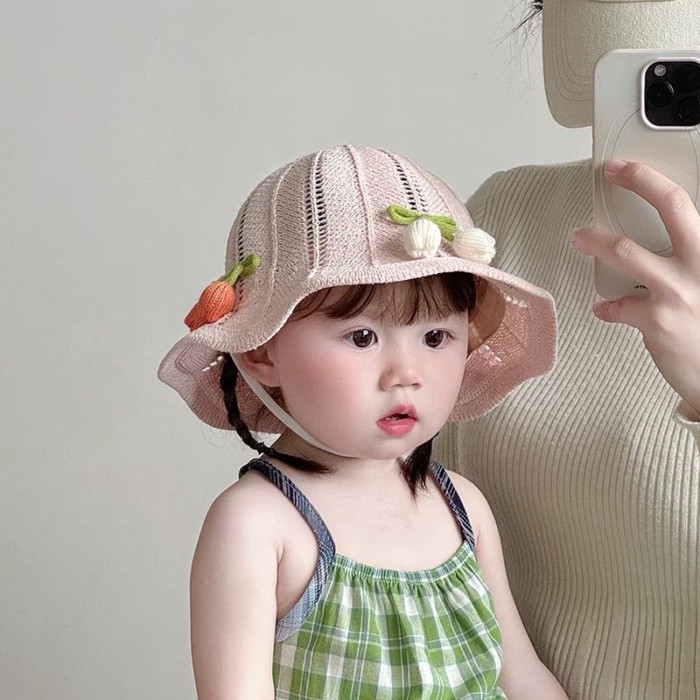 Baby Hat Spring And Summer Straw Hat Korean Style Western Princess Hat Infant And Toddler Tra