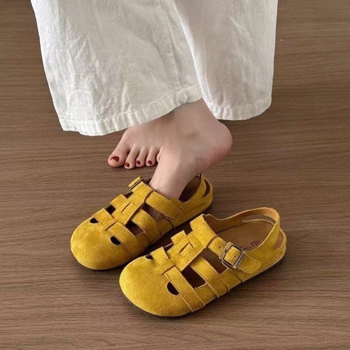Dép La Mã Cổ Tích Phong Cách Chống Trơn Trượt Cho Nữ Mùa Hè Thời Trang Mới Đa Năng Sinh Viên Đáy