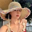 Mũ chống nắng nữ sành điệu có vành lớn và cạnh đầy màu sắc cho du lịch ngoài trời và làm vườn