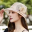 Mũ chống nắng họa tiết hoa thực vật thời trang với vải thoáng khí cho các bữa tiệc trong vườn