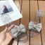 Genuine Soft Material Sandals For Women New Summer Fashion Slippers High Heels Crystal Heel Tran