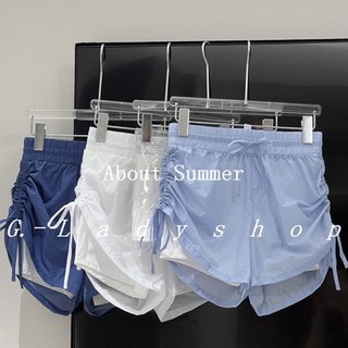 Quần short thể thao hai mảnh giả màu tương phản, quần short thể thao thông thoáng hai mặt có