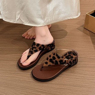 Retro Inner Heightening Thick-soled Flip-flops Flip-flops For Women Summer Outer Wear New Style