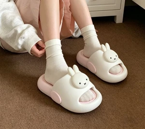 Dép Đế Dày Cho Nữ Mùa Hè Dễ Thương Miffy Thỏ Ngoài Trời Mặc Nhà Trong Nhà EVA Đế Mềm Xăng Đan Ch
