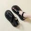 Giày Sandal Bao Đầu La Mã Mùa Hè Nữ Rỗng Flat Lồng Lợn Giày Phong Cách Đi Biển Giày Thường