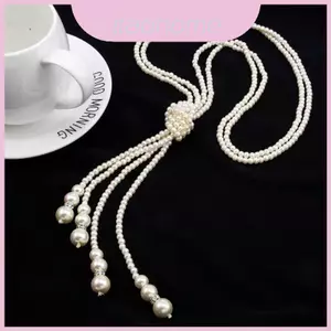 Bộ trang sức ngọc trai nữ với phong cách cổ điển và các yếu tố hình học cho mùa xuân