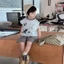 quần áo trẻ em phong cách Hàn Quốc, quần áo mùa hè bé trai, quần áo mùa xuân, áo ghi lê màu xanh