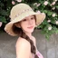 Mũ Rơm Phong Cách Tự Nhiên Với Vải Phù Hợp Và Thoáng Khí Có Thể Điều Chỉnh Cho Chuyến Đi Chống Nắng Ngoài Trời Và Thường Ngày