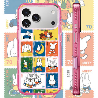 Ốp Sạc Từ Tính Không Dây Acrylic Màu Tương Thích Cho IPhone 14 PLUS 11 12 13 15 16 17 Pro Max Ốp Lưng Hoạt Hình Dễ Thương Miffy 70 Tem Cắt Dán Vỏ Cứng Chống Sốc
