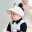 Phiên bản Hàn Quốc của mũ bé gấu mùa hè mỏng vành lớn chống nắng Mũ chống nắng cho bé trai và bé