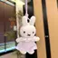 Đồ chơi mềm Miffy với váy chấm bi và dây đeo tay cho du lịch