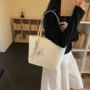 phiên bản Hàn Quốc túi đi lại sức chứa lớn túi xách nữ túi tote ngôi sao mới túi đeo vai đơn