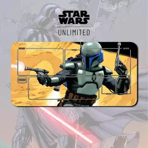 Playmat Jango Fett TCG Star Wars: Unlimited (SWU) Battle Against Gaming Pad 350x600x2mm