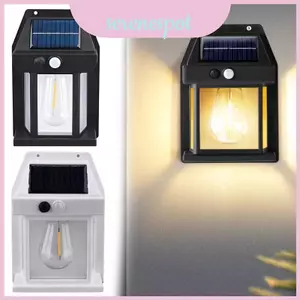 Đèn tường năng lượng mặt trời ngoài trời có cảm biến chuyển động để chiếu sáng gia đình và sân