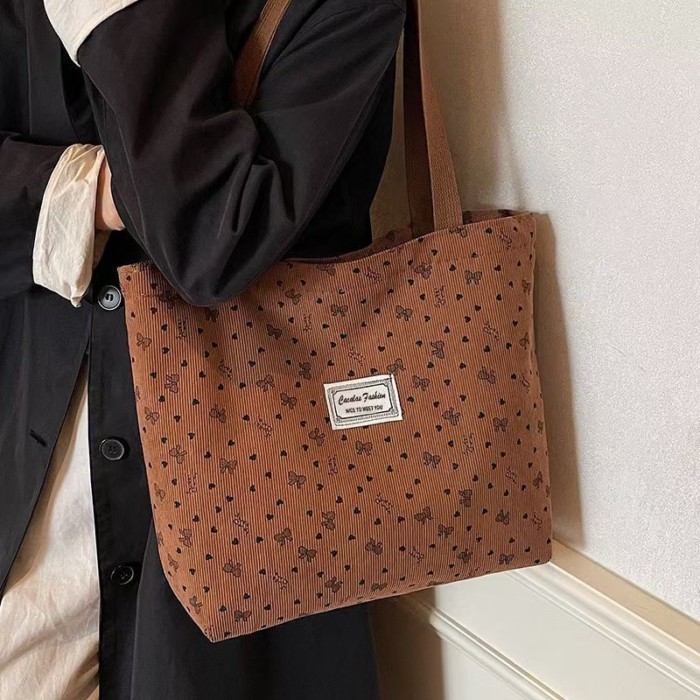 Túi tote đi làm một vai Hàn Quốc dành cho nữ học sinh cấp 2, cấp 3 Túi vải canvas phổ thông du