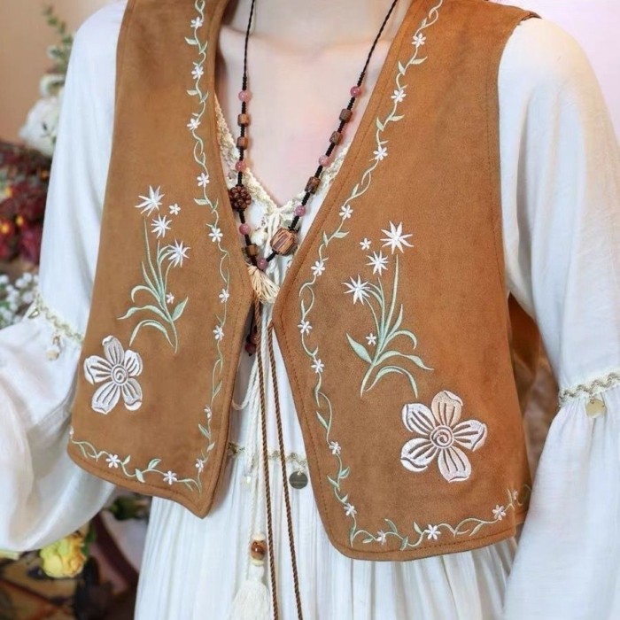 Thời Trang Phong Cách Bohemian Áo Vest Phong Cách Dân Tộc Mỏng Phong Cách Thời Trang Thiết Kế Th