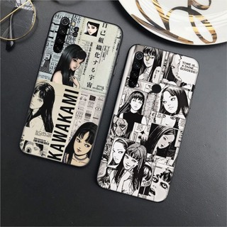 Dành Cho Redmi Turbo 4 Pro Note 14 Plus TPU Mờ Đen Mềm Vỏ Điện Thoại Bảo Vệ Sợ Anime Nhật Bản Tomie