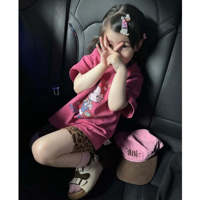 Japanese And Korean Children's Clothing Girls Pure Cotton Short-sleeved T-shirt Summer New Ch