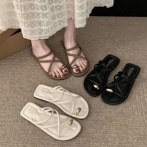 Popular Niche French Roman Sandals For Women In Summer, Retro And Fashionable, Can Be Worn Outsi