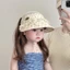 Mũ chống nắng trẻ em mùa hè mỏng lưới thoáng khí vành lớn mũ lưỡi trai cho bé gái chống nắng pho