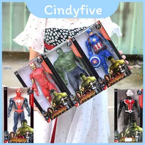 Nhân vật hành động siêu anh hùng đầy màu sắc với người nhện Hulk Iron Man Captain America Hoàn hảo cho trẻ em và sưu tập