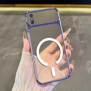 Ốp Lưng Cho iPhone X Xs Xr Xs Max Cao Cấp Trong Suốt Chống Sốc Thẩm Mỹ Ốp Lưng Điện Thoại Có Cuộn Dây Từ Tính Miễn Phí Mới Cửa Sổ Lớn Silicon Mềm