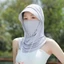 Mặt nạ chống nắng nhẹ có nắp cổ chống gió và chất liệu thoáng khí để sử dụng ngoài trời mùa hè