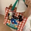 Original Travel Good-looking Canvas Bags For Women Dopamine Print Large Capacity Shoulder Bag Cu