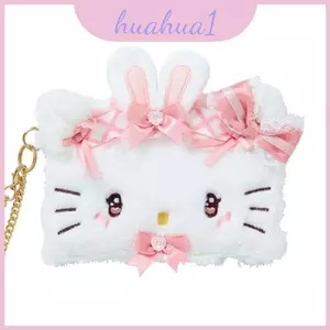 Hộp đựng móc khóa sang trọng Kuromi có vải nội thất và họa tiết động vật dễ thương để sử dụng quà tặng