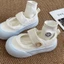 Giày Velcro trắng dành cho nữ dép thể thao phổ biến dành cho nữ giày thể thao niche