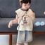 áo khoác mùa hè mới cotton nguyên chất cho bé trai áo sơ mi giản dị dễ thương thời trang cho bé
