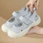 Baotou Sandals Nữ Mùa Hè Thoáng Khí Chống Trơn Trượt Velcro Xấu Xí Giày Dễ Thương Thể Thao Đa Năng