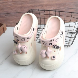 Dong Dong Cute Cartoon Non-slip Pony Summer Shoes For Women For Indoor And Outdoor Thick Sole