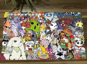 Digimon Adventure Table Playmat TCG CCG Pad Trading Card Game Mat Mousepad 350x600x2mm