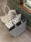 New Seasons Lazy Style Cute Polka Dot Canvas Commuting Large Capacity Tote Bag