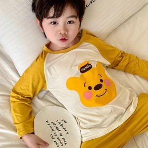 Bộ Quần Áo Mặc Ở Nhà Modal Cho Bé Trai Và Bé Gái Bộ Đồ Ngủ Mỏng Mùa Hè Cho Trẻ Vừa Và Lớn Bộ Đồ