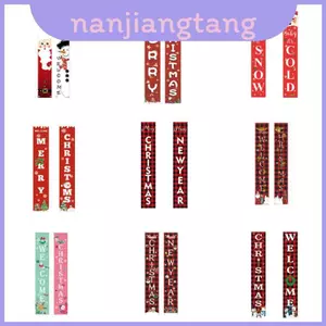 Cửa Giáng Sinh Sống Động Treo Ký Hiệu Biểu Ngữ Cờ Xmas Trang Trí Tiệc