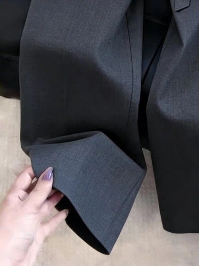 Mỏng Cột Dây Quần Ống Rộng Nữ Đa Năng Quần Âu Mới Cao Cấp Ôm Đơn Giản Phù Hợp Với Quần