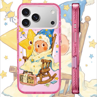 Ốp Sạc Từ Tính Không Dây Acrylic Màu Tương Thích Cho IPhone 14 PLUS 11 12 13 15 16 17 Pro Max Ốp Lưng Màu Vàng Dễ Thương TWINKLE TWINKLE Tranh Bìa Cứng Chống Sốc Ốp Lưng