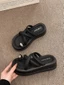 Heightening Slimming Versatile Thick-soled Sandals For Women's Outer Wear New High-end Slip-on H