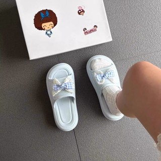 Internet Celebrity Popular Home Thick-soled One-line Slippers For Women To Wear Ins Outside A