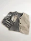 Áo ghi lê cotton kẻ sọc xuân thu có thể đảo ngược phong cách Hàn Quốc cho trẻ em, áo vest nam nữ