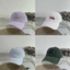 Mũ bóng chày nữ vành rộng Cotton thêu chữ cái Mũ chống nắng cho mùa xuân hè