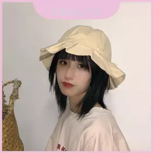 Mũ chống nắng nữ có cạnh xếp nếp và Cotton nhẹ cho hoạt động đi biển và ngoài trời
