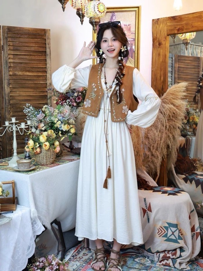 Thời Trang Phong Cách Bohemian Áo Vest Phong Cách Dân Tộc Mỏng Phong Cách Thời Trang Thiết Kế Th