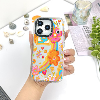 Ốp Lưng Màu Graffiti Hoa Nhiều Màu Sắc Tương Thích Cho IPhone 11 12 13 14 15 16 17 Pro Max 12Mini Cover X XR XS Max Silicone Mềm Trong Suốt Cản SE 2022 6 7 8 Plus Vỏ Chống Sốc