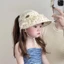 Mũ chống nắng trẻ em mùa hè mỏng lưới thoáng khí vành lớn mũ lưỡi trai cho bé gái chống nắng pho