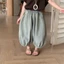 quần trẻ em mới mùa hè, denim retro bé gái, phiên bản Hàn Quốc, quần ống rộng đa năng cho bé tra